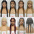 Synthetic Lace Wig Braided Wigs Natural Dark 37 Inches Black Burgundy Wig For Black Women American African Wig Wholesale Cheap