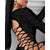 Fashion Women Sexy Bling Bodycon Mini Dress Long Sleeve Glitter Bandage Hollow out Lace Up Evening Party Club Ladies Dresses