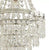 Home Terri Chrome & Clear 5 Tier Beaded Lamp Shade Easy Fit Pendant - 31.5cm H Small Chandelier (Without Light Cord Kit)