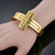 Big Jesus Bracelets for Women Men Gold Color Copper Cross Shape Bangle & Bracelet Religious Jewelry Gift