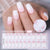 20Tips Pink White Gradient Semi-cured Gel Nail Wraps Sticker French Full Cover Nail Gel Polish Decals Manicure UV Lamp Needed