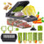 Multifunctional Vegetable Cutter Potato Onion Slicer Chopper Dicer Carrot Grater Kitchen Accessories Gadgets Steel Blade Tool