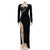 2023 High Quality New Design Dress Solid Sequins V-neck Long Sleeve Sexy Celebrity Party Maxi Dress Vestido