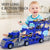 Double Deck Container Truck Transport Truck Ejection Folding Storage Alloy Simulation Car Model Boy Toy Car