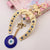 Turkish Blue Glass Eye Amulet Horseshoe With Elephant Ribbon Ethnic Wall Hanging Lucky Pendants Wind Chimes Home Car Decoration