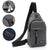 Mens Sling Bag Cross Body Handbag Chest Bag Shoulder Pack Sports Travel Backpack Gray